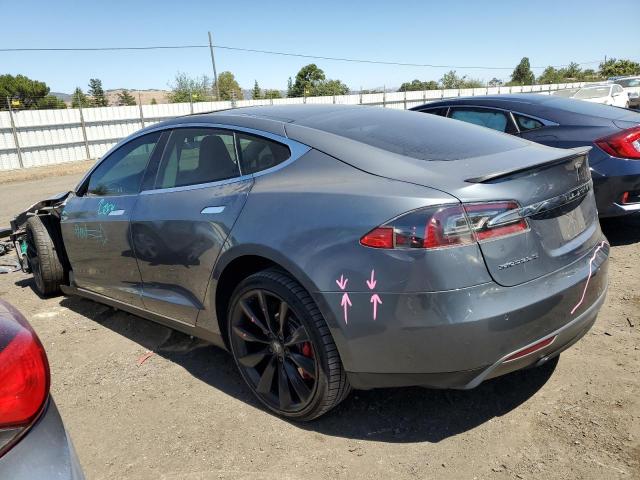 5YJSA1H13EFP39686 - 2014 TESLA MODEL S Մոխրագույն լուսանկար 2