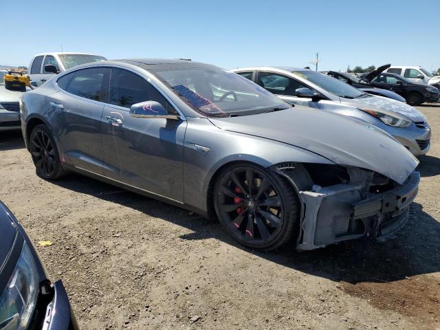 5YJSA1H13EFP39686 - 2014 TESLA MODEL S Մոխրագույն լուսանկար 4