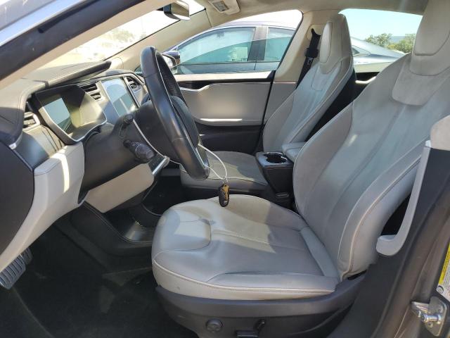 5YJSA1H13EFP39686 - 2014 TESLA MODEL S Մոխրագույն լուսանկար 7