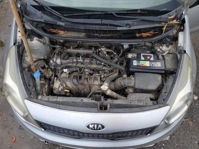 KNADM4A35G6663395 - 2016 KIA RIO LX SILVER photo 11