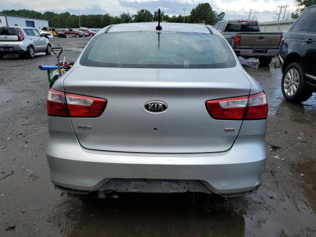 KNADM4A35G6663395 - 2016 KIA RIO LX SILVER photo 6