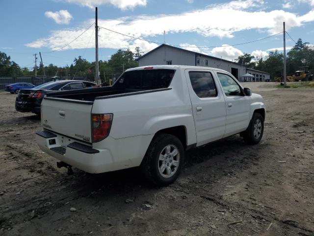 2HJYK16596H543837 - 2006 HONDA RIDGELINE RTL WHITE photo 3