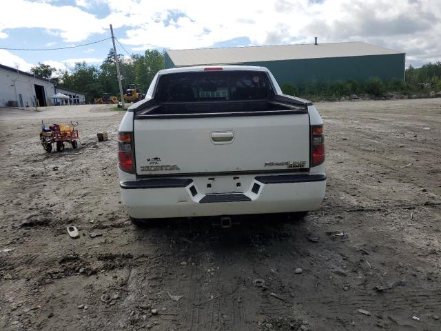 2HJYK16596H543837 - 2006 HONDA RIDGELINE RTL WHITE photo 6