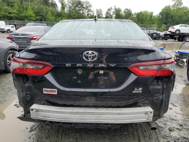 4T1C11BK6MU031519 - 2021 TOYOTA CAMRY LE BLACK photo 6
