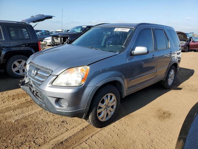 JHLRD78906C057235 - 2006 HONDA CR-V SE GRAY photo 1