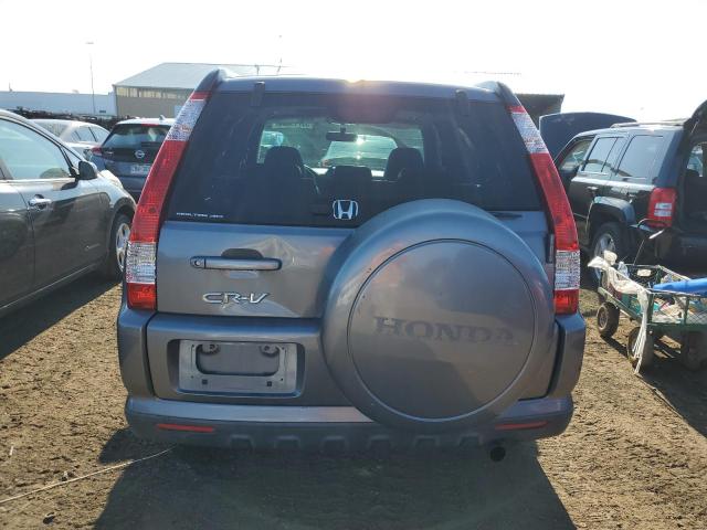 JHLRD78906C057235 - 2006 HONDA CR-V SE GRAY photo 6