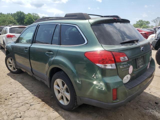 4S4BRBGC8D3212011 - 2013 SUBARU OUTBACK 2.5I PREMIUM GREEN photo 2