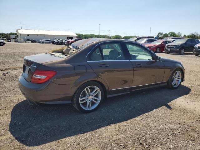 WDDGF8AB1DG124292 - 2013 MERCEDES-BENZ C 300 4MATIC BROWN photo 3