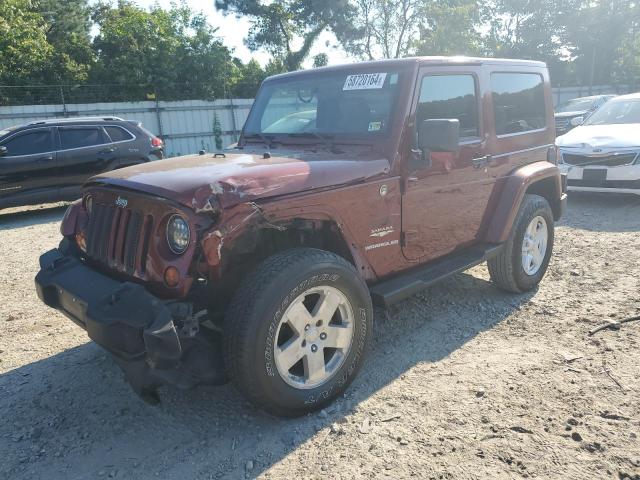 1J8FA54139L734062 - 2009 JEEP WRANGLER SAHARA BURGUNDY photo 1