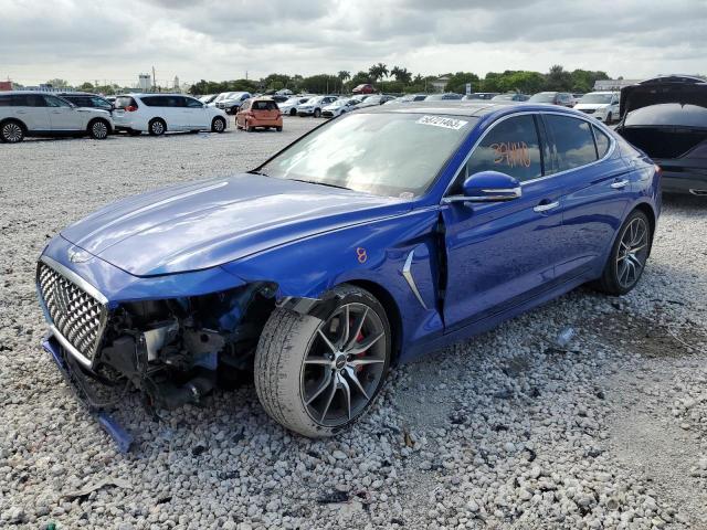 KMTG34LE4KU012525 - 2019 GENESIS G70 PRESTIGE BLUE photo 1