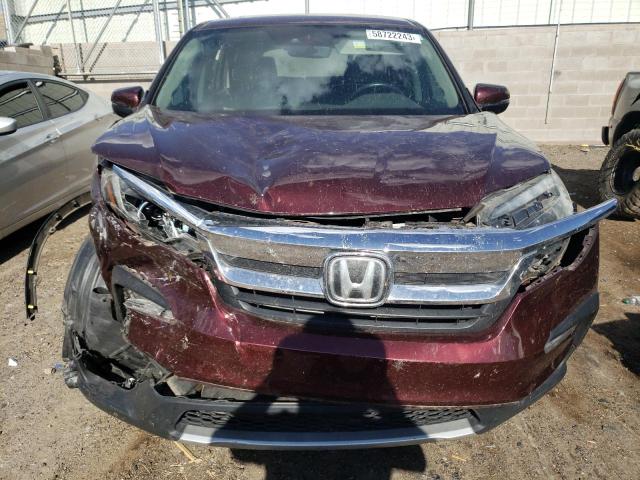 5FNYF6H49KB085257 - 2019 HONDA PILOT EXL BURGUNDY photo 5