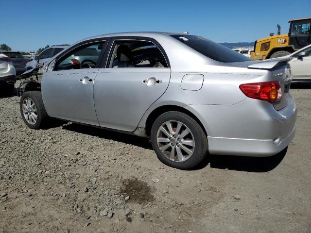 2T1BU4EE4AC324293 - 2010 TOYOTA COROLLA BASE SILVER photo 2