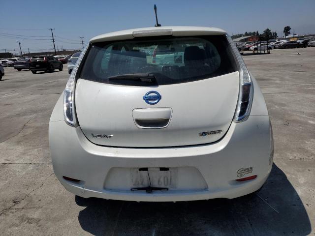 1N4AZ0CPXDC407093 - 2013 NISSAN LEAF S WHITE photo 6