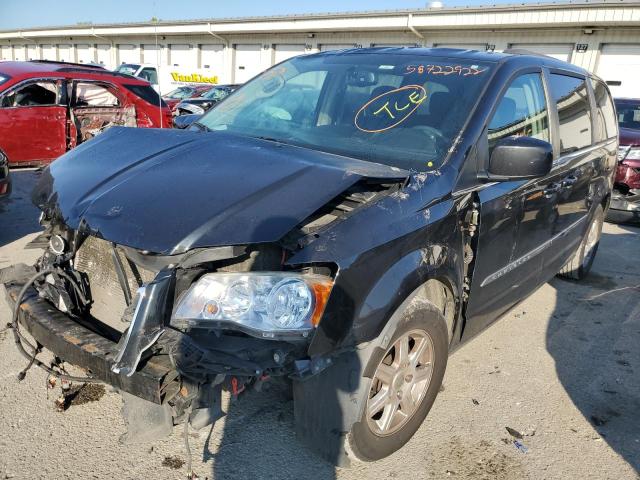 2C4RC1BG8CR411297 - 2012 CHRYSLER TOWN & COU TOURING შავი ფოტო 2