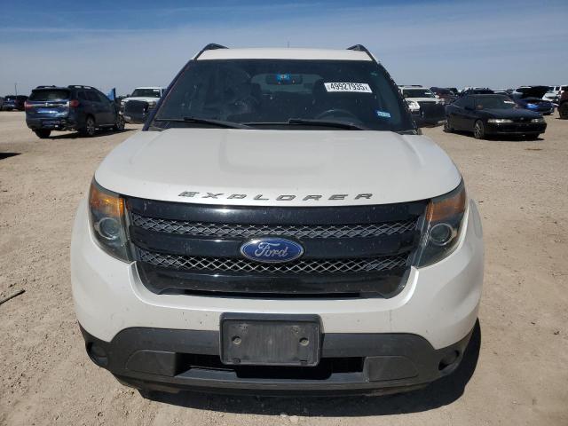 1FM5K8GT1FGB21257 - 2015 FORD EXPLORER SPORT WHITE photo 5
