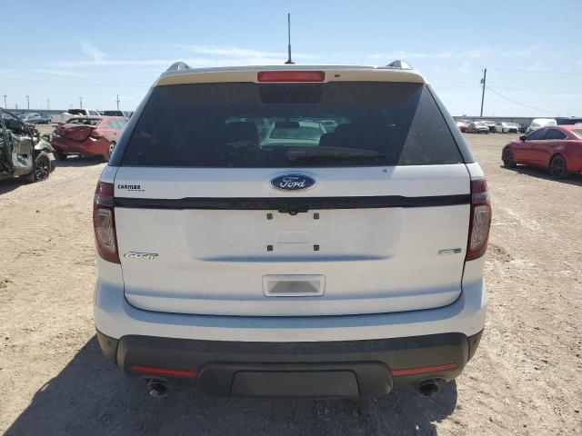 1FM5K8GT1FGB21257 - 2015 FORD EXPLORER SPORT WHITE photo 6