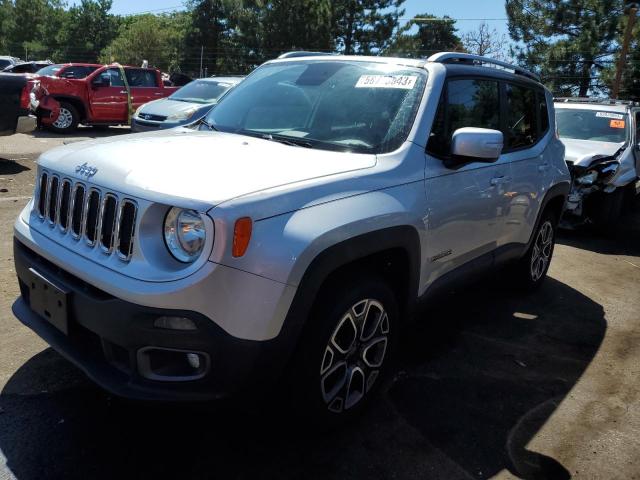 ZACCJBDB7HPF13110 - 2017 JEEP RENEGADE LIMITED SILVER photo 1