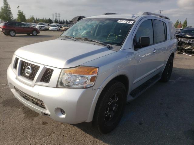 5N1BA0ND1FN618565 - 2015 NISSAN ARMADA SV SILVER photo 2