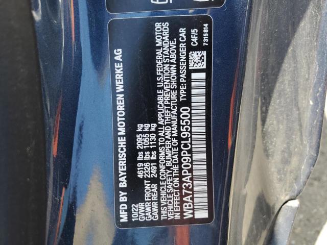 WBA73AP09PCL95500 - 2023 BMW 430XI BLUE photo 12