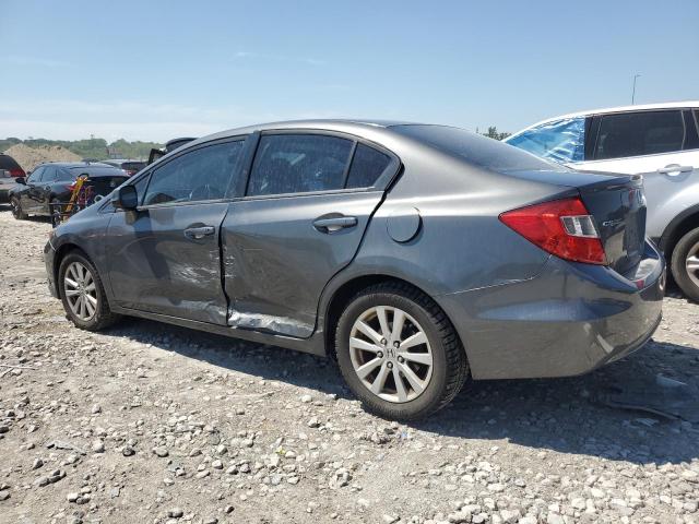 2HGFB2F96CH556952 - 2012 HONDA CIVIC EXL ნაცრისფერი ფოტო 2