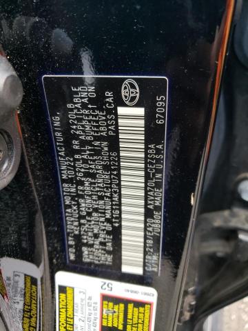 4T1G11AK3PU741226 - 2023 TOYOTA CAMRY SE NIGHT SHADE BLACK photo 12