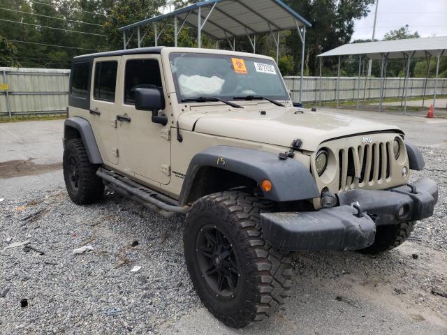 1C4BJWDG9HL669975 - 2016 JEEP WRANGLER U SPORT TAN photo 1