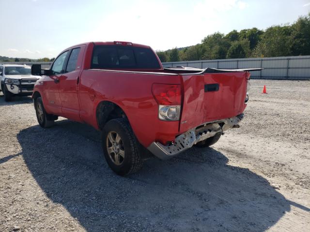 5TBBV54138S512265 - 2008 TOYOTA TUNDRA DOUBLE CAB RED photo 3