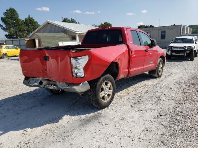 5TBBV54138S512265 - 2008 TOYOTA TUNDRA DOUBLE CAB RED photo 4