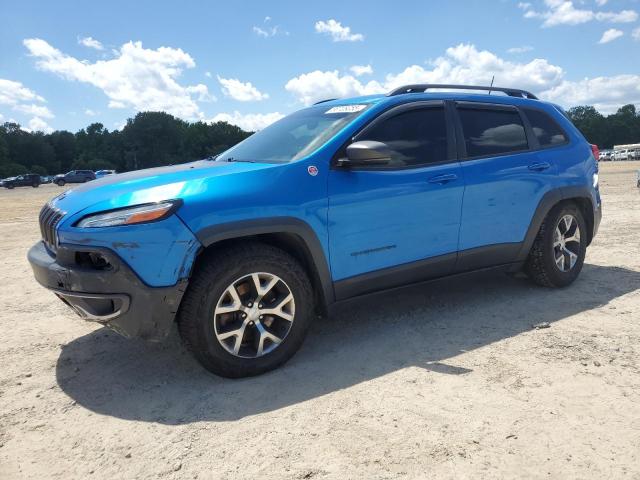 1C4PJMBB4JD526014 - 2018 JEEP CHEROKEE TRAILHAWK BLUE photo 1