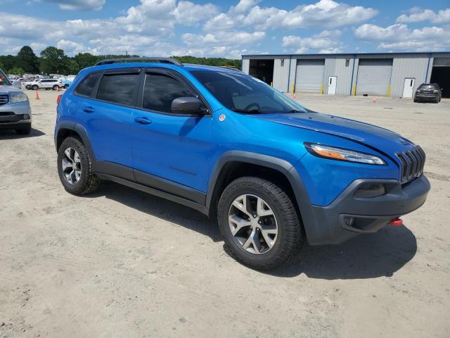 1C4PJMBB4JD526014 - 2018 JEEP CHEROKEE TRAILHAWK BLUE photo 4
