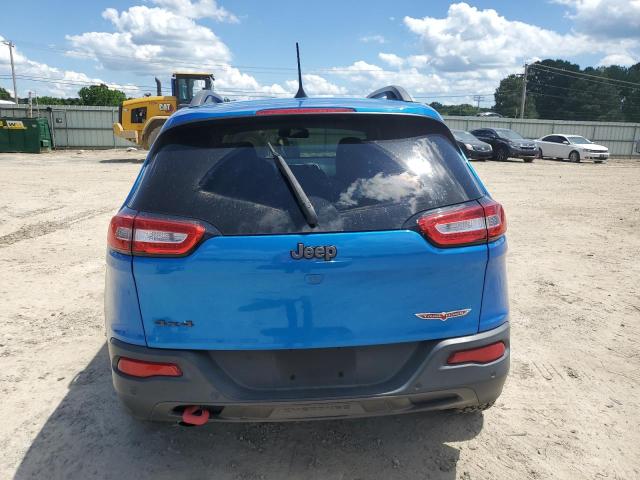 1C4PJMBB4JD526014 - 2018 JEEP CHEROKEE TRAILHAWK BLUE photo 6
