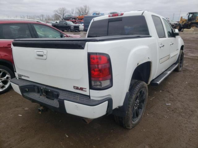 3GTEK13269G122194 - 2009 GMC SIERRA K1500 WHITE photo 4