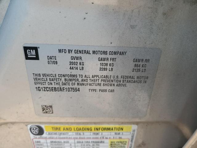 1G1ZC5EB0AF107594 - 2010 CHEVROLET MALIBU 1LT თაფლისფერი ფოტო 10