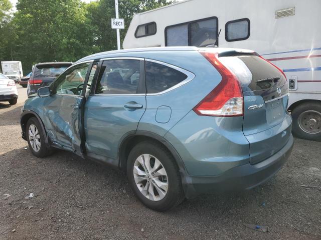 2HKRM4H75EH603055 - 2014 HONDA CR-V EXL TEAL photo 2