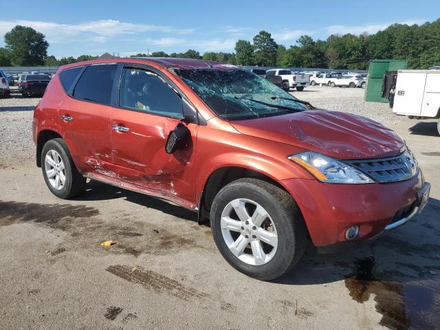 JN8AZ08T27W519913 - 2007 NISSAN MURANO SL RED photo 4