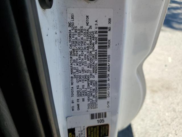 5TETX62N39Z641080 - 2009 TOYOTA TACOMA PRERUNNER ACCESS CAB WHITE photo 12