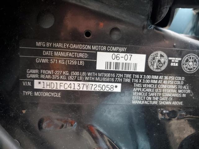 1HD1FC4137Y725058 - 2007 HARLEY-DAVIDSON FLHTCUI TURQUOISE photo 8