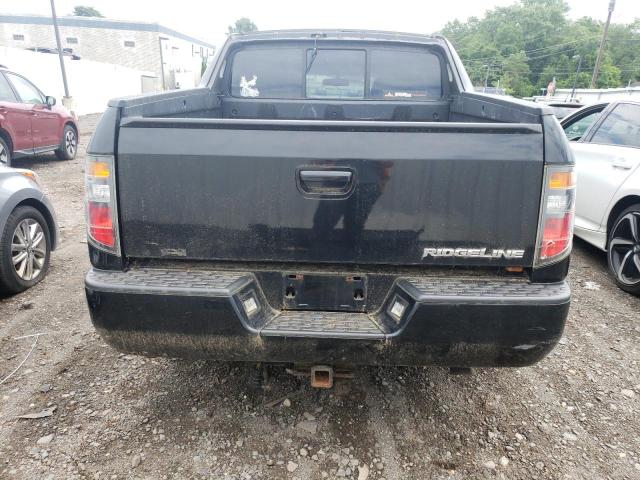 2HJYK16378H510160 - 2008 HONDA RIDGELINE RTX BLACK photo 6