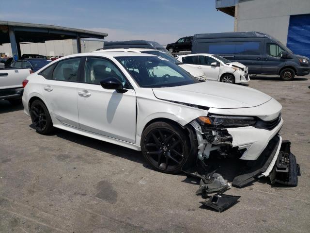 2HGFE2F54NH523973 - 2022 HONDA CIVIC SPORT WHITE photo 4