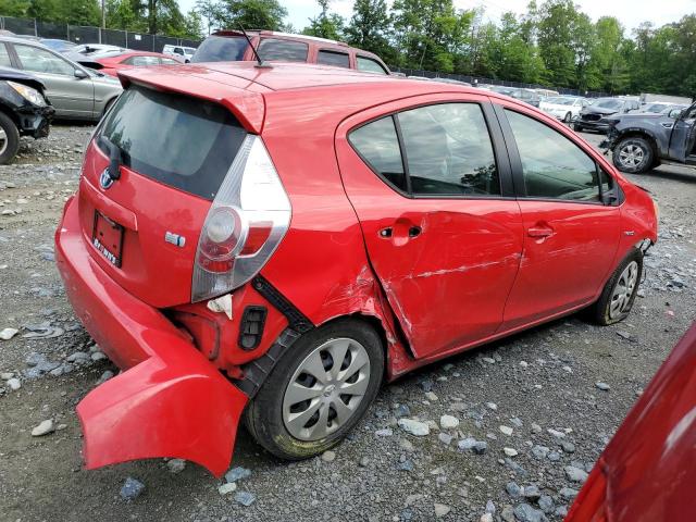 JTDKDTB31E1063602 - 2014 TOYOTA PRIUS C RED photo 3