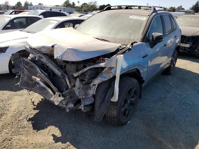 4T3E6RFV3MU035533 - 2021 TOYOTA RAV4 XSE GRAY photo 1