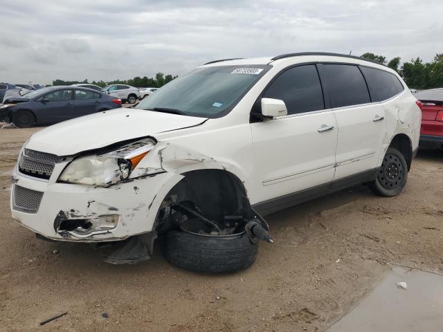 1GNKRLED1BJ132121 - 2011 CHEVROLET TRAVERSE LTZ WHITE photo 1