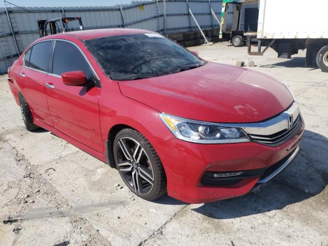 1HGCR2F17HA019635 - 2017 HONDA ACCORD SPORT SPECIAL EDITION RED photo 4