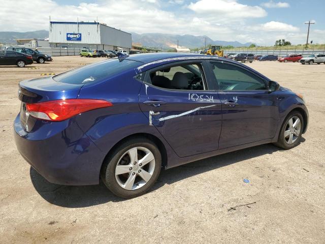 5NPDH4AE9DH333642 - 2013 HYUNDAI ELANTRA GLS BLUE photo 3