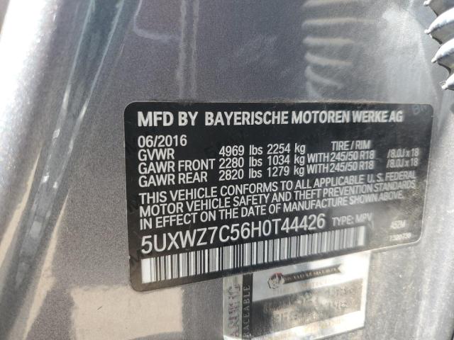 5UXWZ7C56H0T44426 - 2017 BMW X3 SDRIVE28I GRAY photo 13