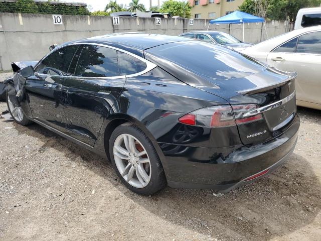 5YJSA1E22FF107955 - 2015 TESLA MODEL S Սև լուսանկար 2