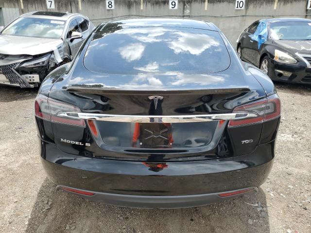 5YJSA1E22FF107955 - 2015 TESLA MODEL S Սև լուսանկար 6