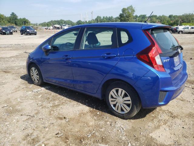 3HGGK5H58FM725553 - 2015 HONDA FIT LX BLUE photo 2