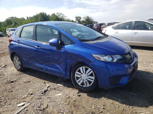 3HGGK5H58FM725553 - 2015 HONDA FIT LX BLUE photo 4