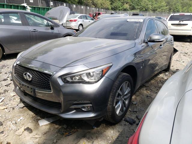 JN1BV7AR1FM411749 - 2015 INFINITI Q50 BASE GRAY photo 1